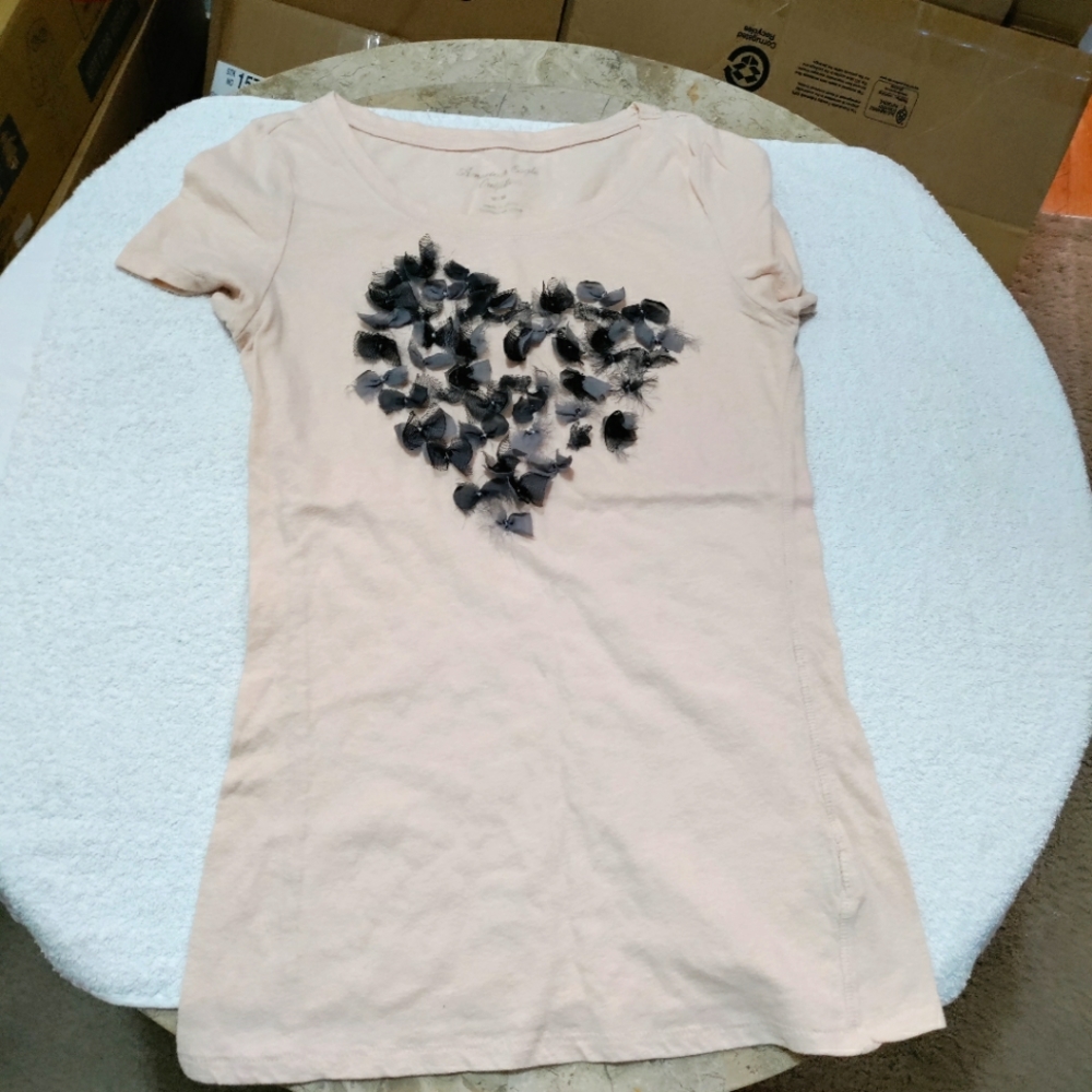 AMERICAN EAGLE HEART TOP SZ M